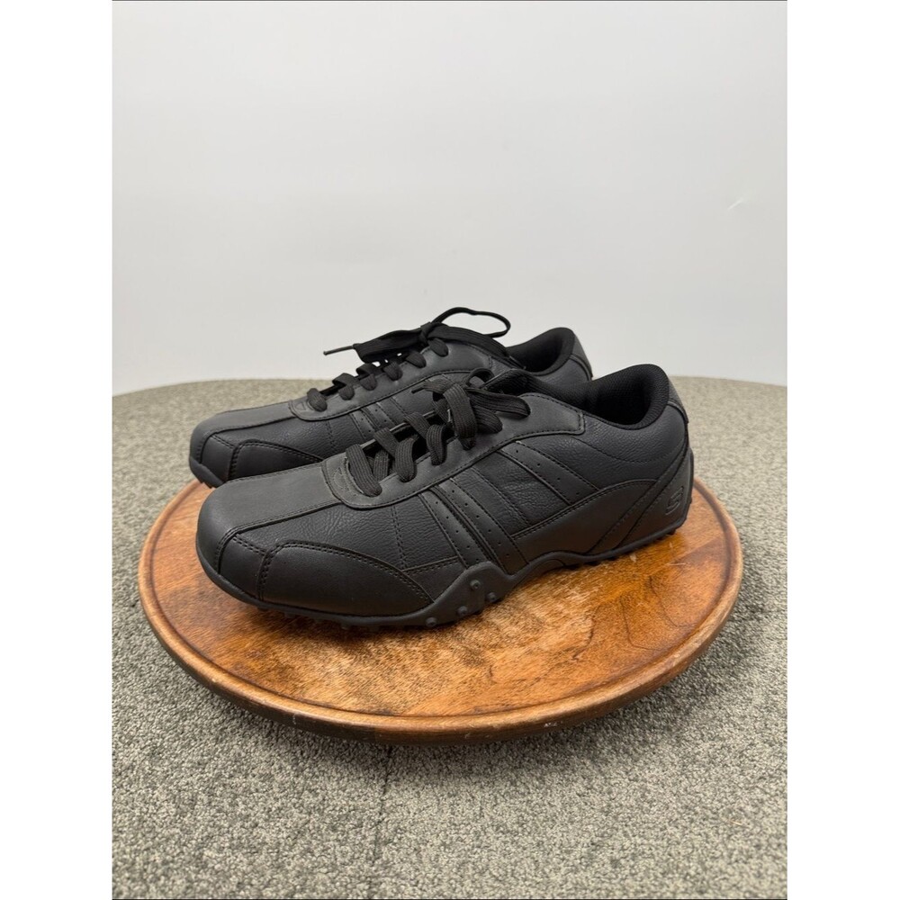 Skechers Shoes Mens 12 Elston Black Sneakers Slip Resist Soft Toe Work Lace